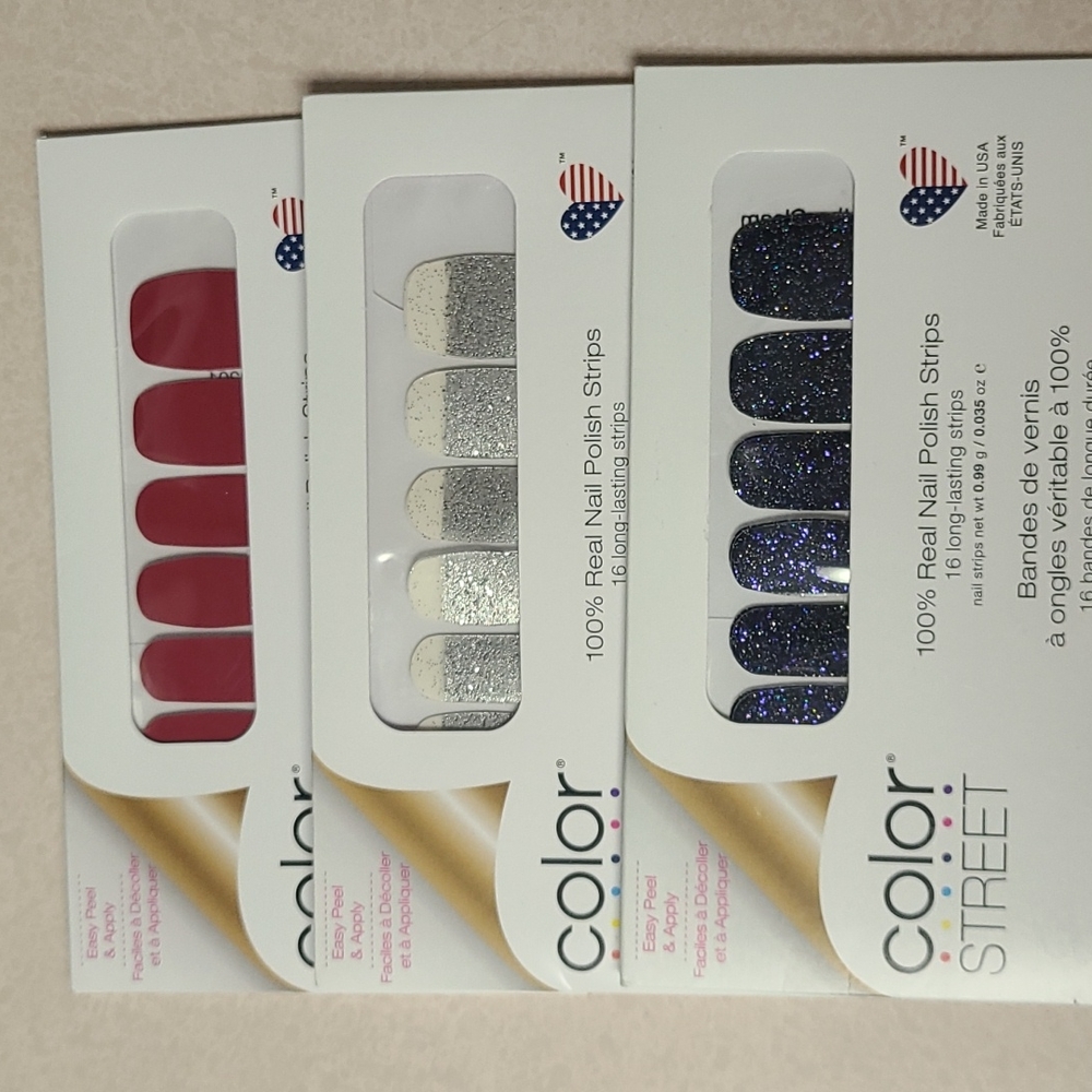 🌵 3 pack of Color Street Nails